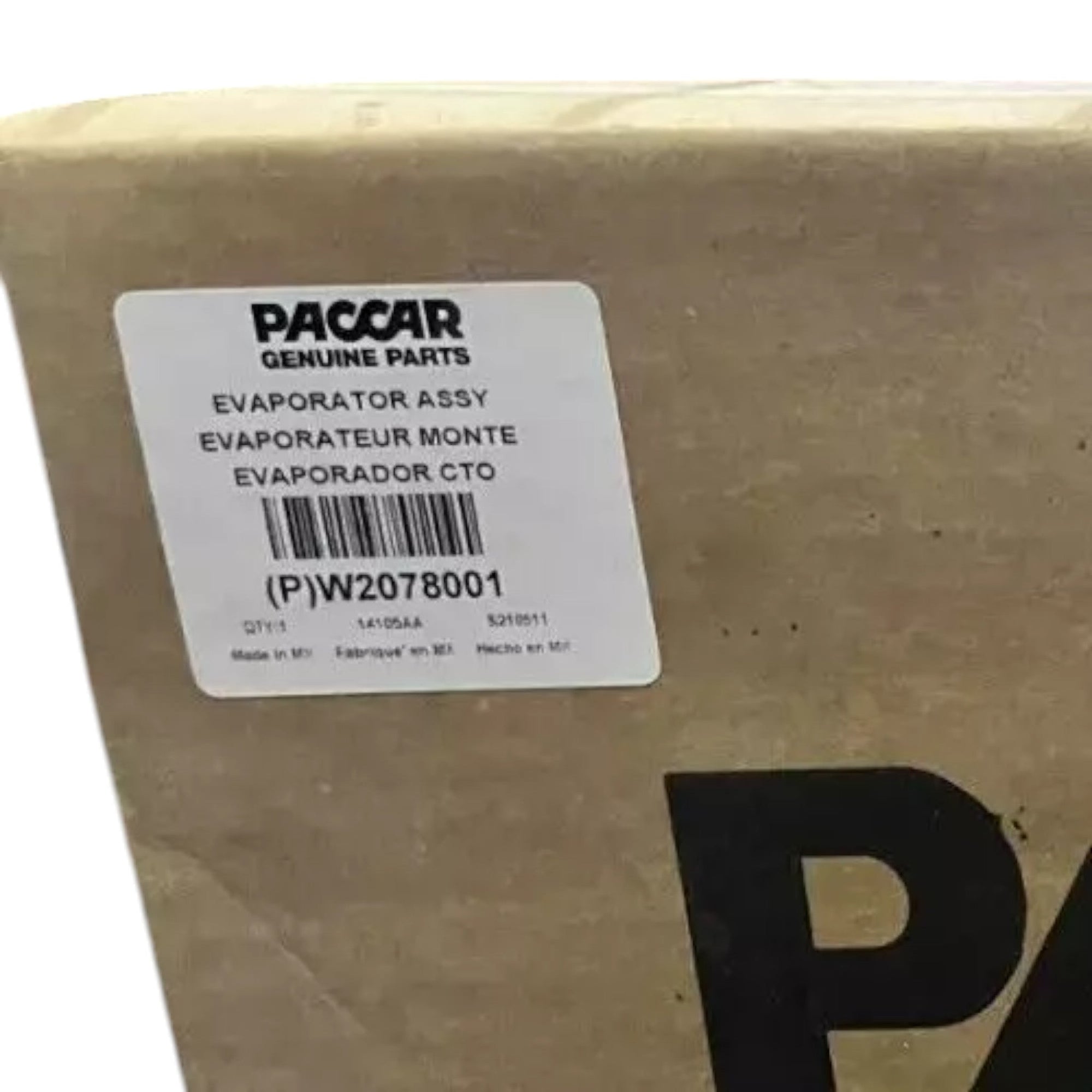 W2078001 Genuine Paccar Evaporator